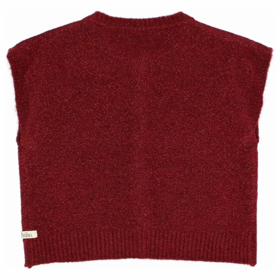 Búho Gilet Lurex Fibres Recyclées ||Enfant Pulls, Gilets
