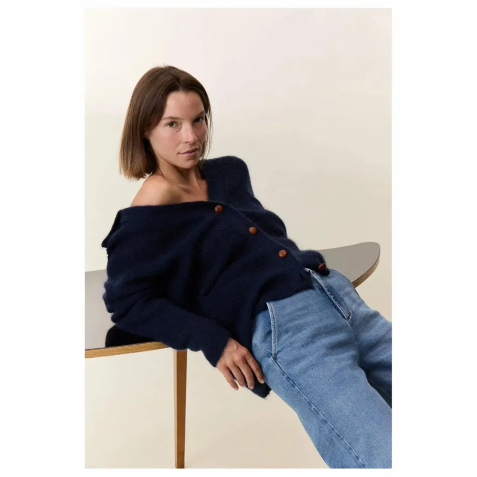Leon & Harper Gilet Marloup Core Super Kid Mohair ||Femme Pulls, Gilets
