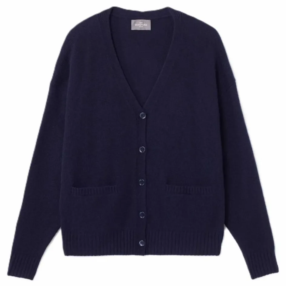 Bompard Gilet Oversize Cachemire | Bleu marine