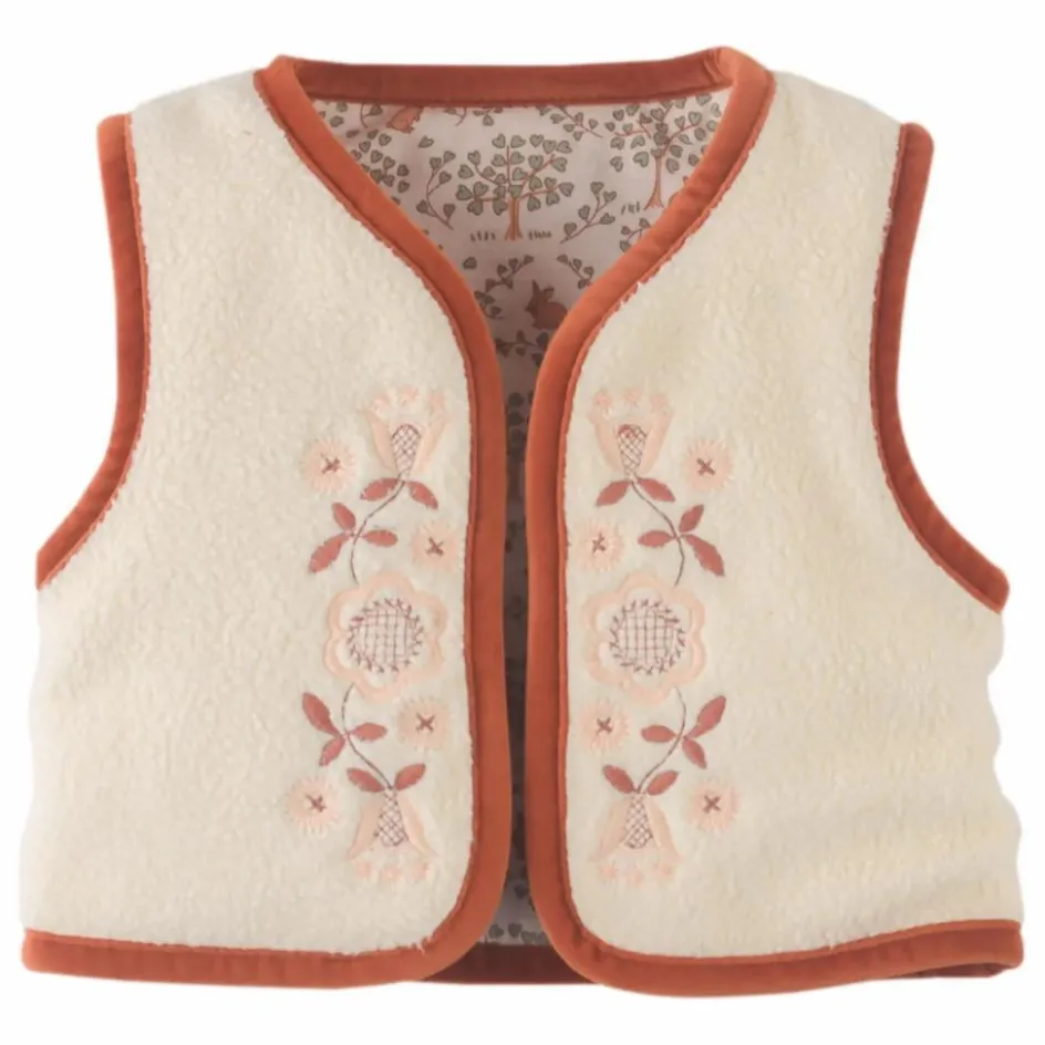 Clearance Gingersnaps Gilet Réversible Glade | Ecru