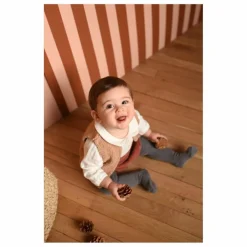 Lililotte Pulls, Gilets|Pulls, Gilets*Gilet Sans Manches Agathe Façon Fourrure Bébé |