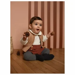 Lililotte Pulls, Gilets|Pulls, Gilets*Gilet Sans Manches Agathe Façon Fourrure Bébé |