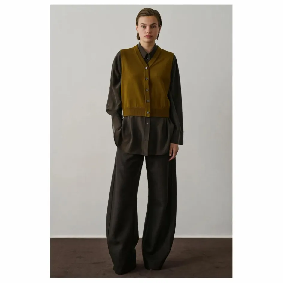 Sale Soeur Gilet Sans Manches Chiara Laine Mérinos | Bronze