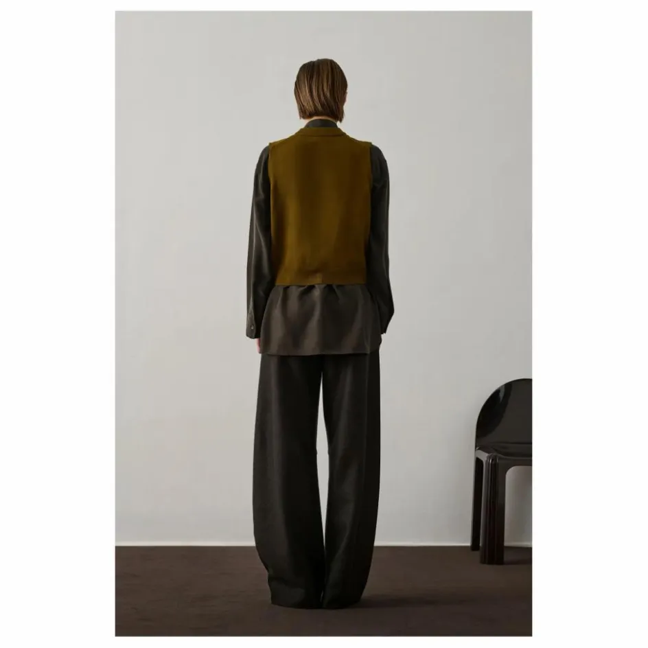 Sale Soeur Gilet Sans Manches Chiara Laine Mérinos | Bronze