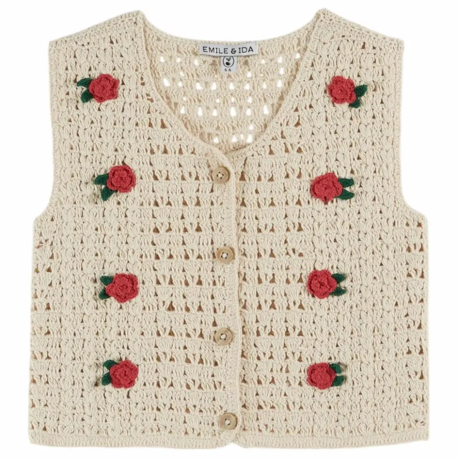 Enfant Emile et Ida Pulls, Gilets*Gilet Sans Manches Crochet |