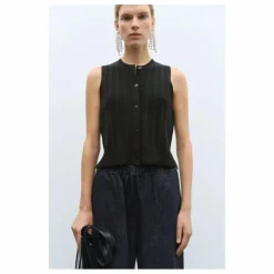 Femme Cordera Pulls, Gilets*Gilet Sans Manches Côtelé Laine Mérinos Extra Fine |