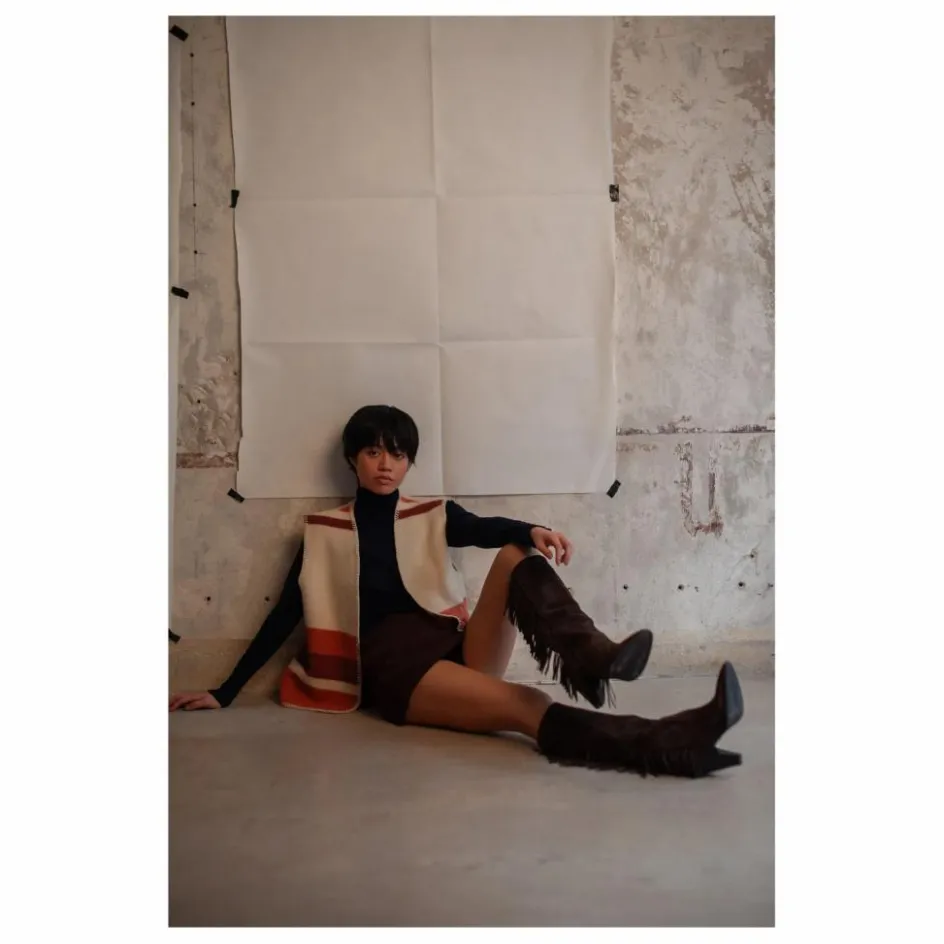 Femme La Méricaine Pulls, Gilets*Gilet Sans Manches Hopis Laine Recyclée |