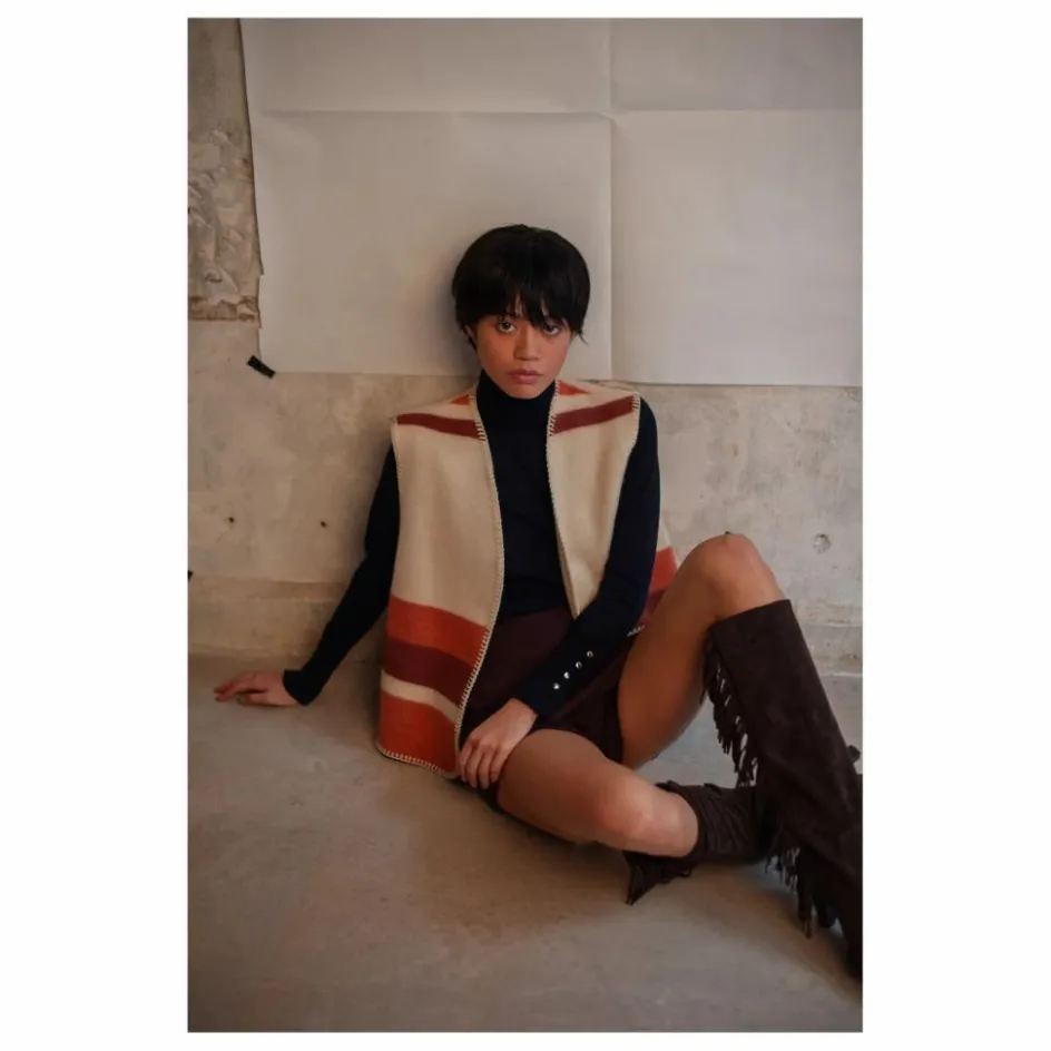 Femme La Méricaine Pulls, Gilets*Gilet Sans Manches Hopis Laine Recyclée |
