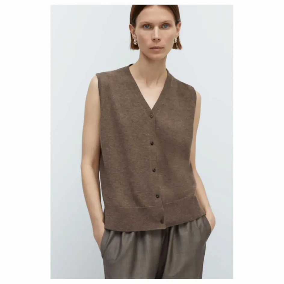 Sale Gilet Sans Manches Laine Mérinos Extra Fine | Femme Pulls, Gilets