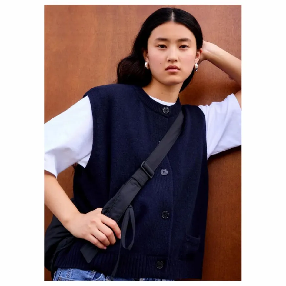 Femme Surprise Paris Pulls, Gilets*Gilet Sans Manches Margaux Laine Mérinos et Cachemire |