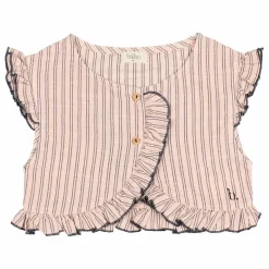 Discount Búho Gilet Sans Manches Rayures | Rose pâle