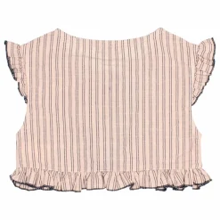 Discount Búho Gilet Sans Manches Rayures | Rose pâle