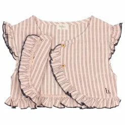 Discount Búho Gilet Sans Manches Rayures | Rose pâle