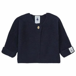Petit Bateau Gilet Tricot Point Mousse Fabalero Coton Bio || Pulls, Gilets|Pulls, Gilets
