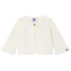 Petit Bateau Pulls, Gilets|Pulls, Gilets*Gilet Tricot Point Mousse Fabalero Coton Bio |