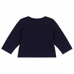 Outlet Petit Bateau Gilet Uni Coton Bio | Bleu nuit