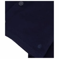 Outlet Petit Bateau Gilet Uni Coton Bio | Bleu nuit