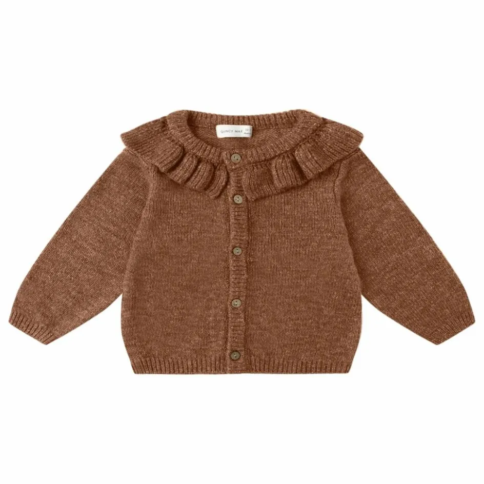 Clearance Quincy Mae Gilet Volants Fibres recyclées | Marron