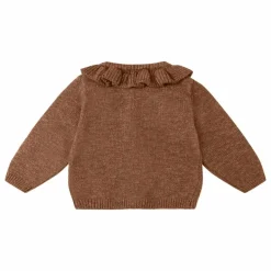 Clearance Quincy Mae Gilet Volants Fibres recyclées | Marron