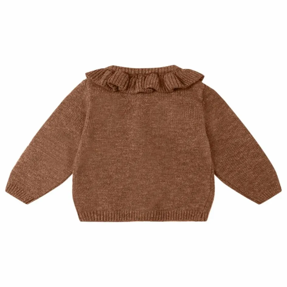 Clearance Quincy Mae Gilet Volants Fibres recyclées | Marron