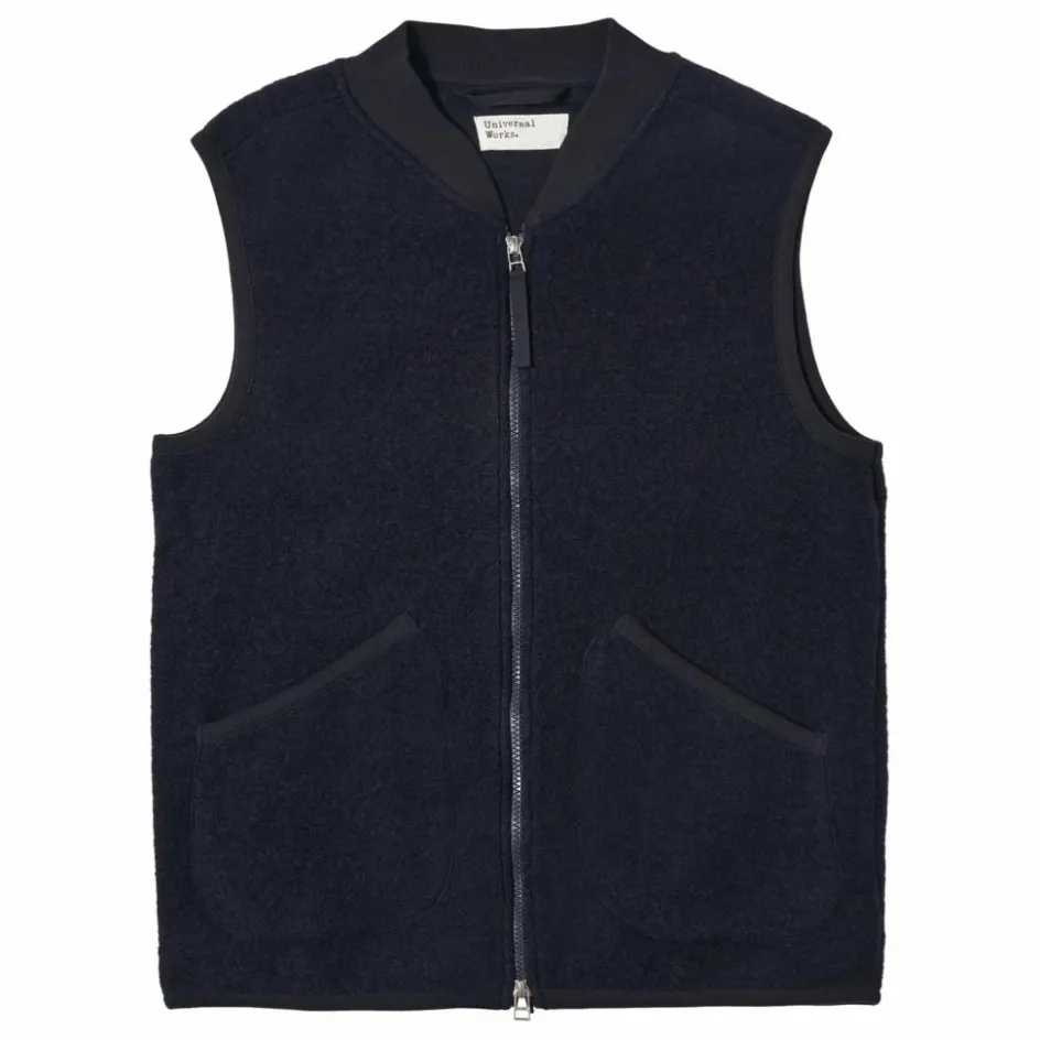 Homme Universal Works Doudounes, Parkas, Vestes*Gilet Zippé Sans Manches |