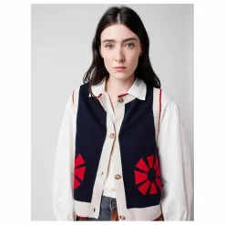 Bobo Choses Gilets Sans Manches Flower - Collection Femme ||Femme Pulls, Gilets