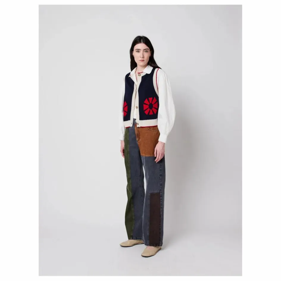 Bobo Choses Gilets Sans Manches Flower - Collection Femme ||Femme Pulls, Gilets