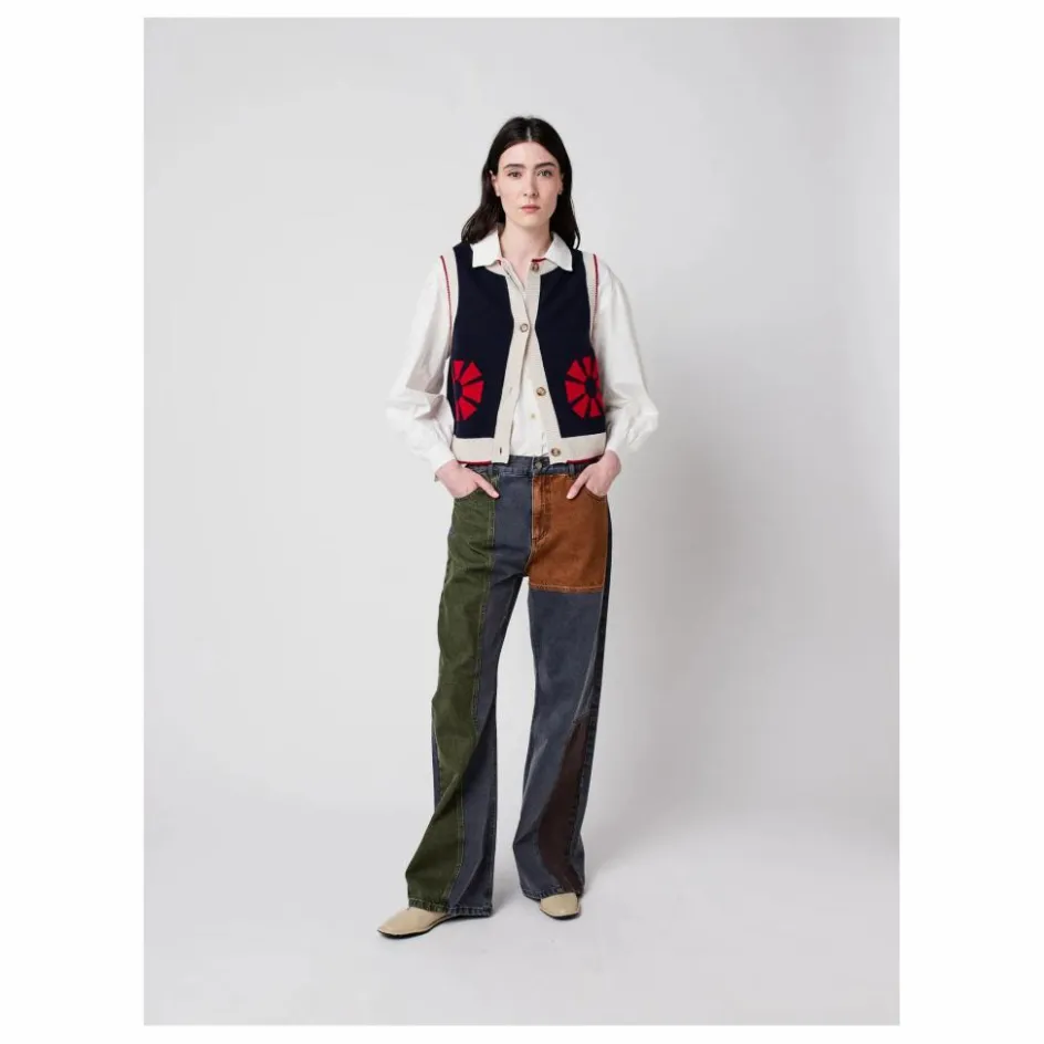 Bobo Choses Gilets Sans Manches Flower - Collection Femme ||Femme Pulls, Gilets