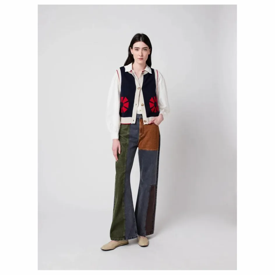 Bobo Choses Gilets Sans Manches Flower - Collection Femme ||Femme Pulls, Gilets