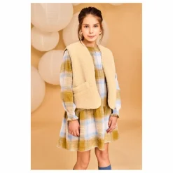 AO76 Gilets Sans Manches Réversible Façon Sherpa Jambo ||Enfant Pulls, Gilets|Pulls, Gilets