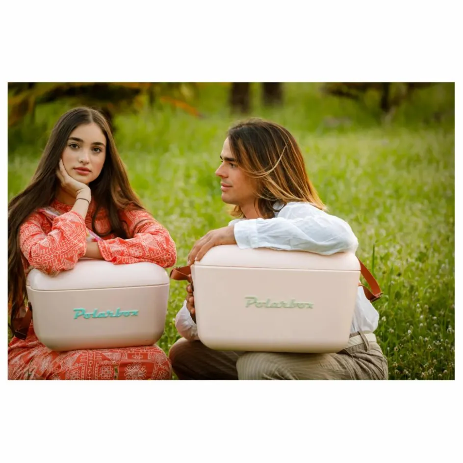 Polarbox Glacière avec anse colorée | Nude