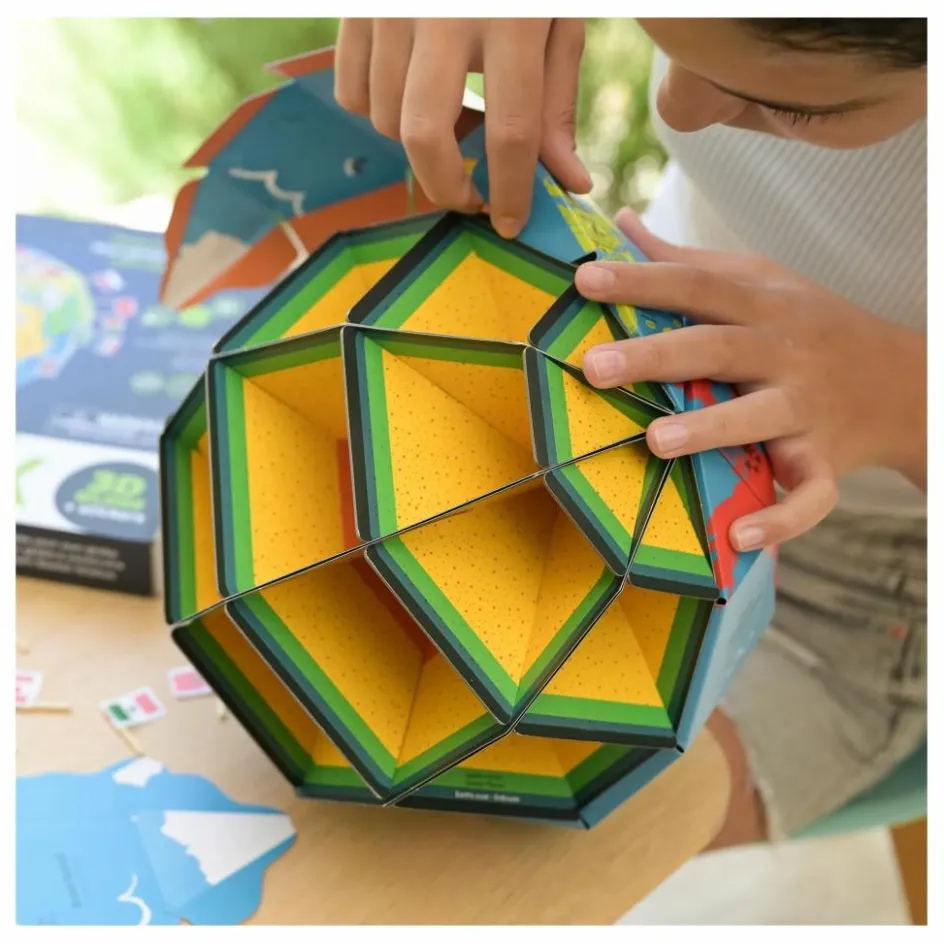 Outlet Poppik Globe à construire Drapeaux Multicolore