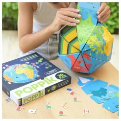 Outlet Poppik Globe à construire Drapeaux Multicolore