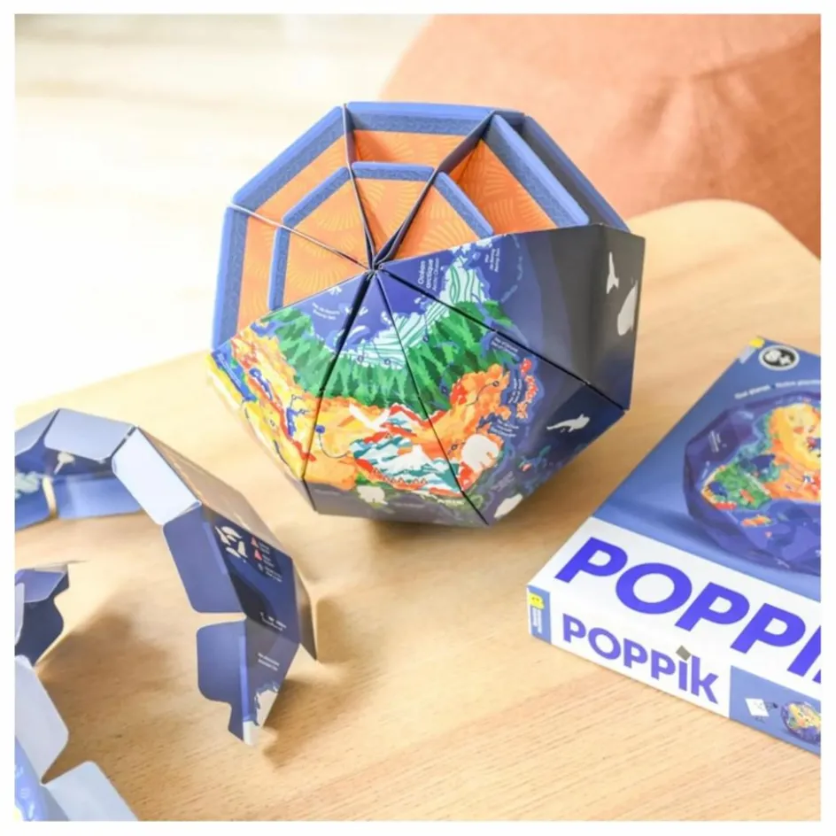 Poppik Jeux Éducatifs*Globe à construire Notre Planète