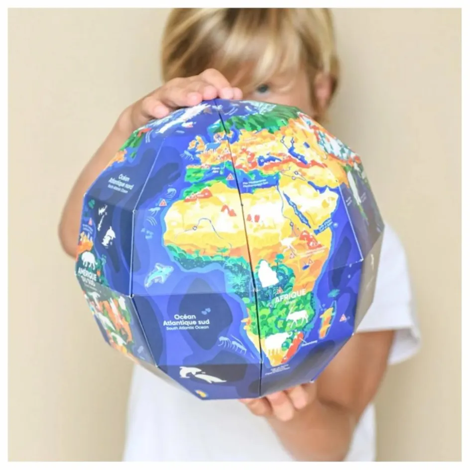 Poppik Jeux Éducatifs*Globe à construire Notre Planète