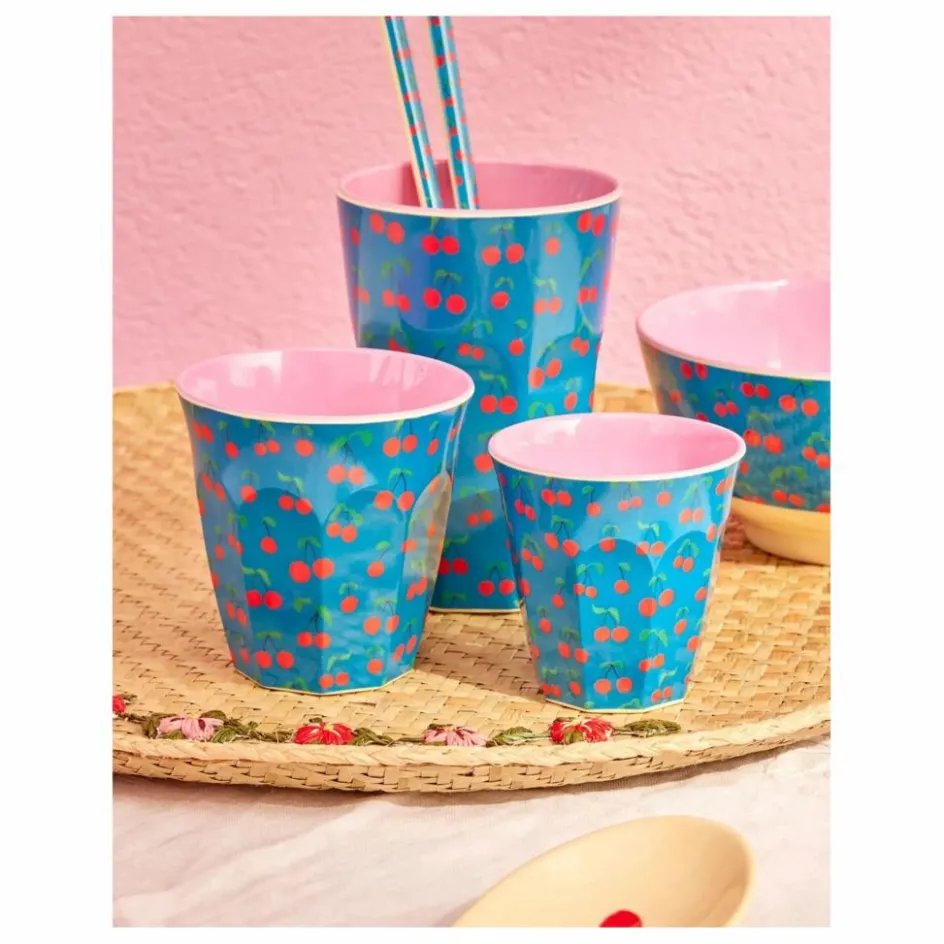 Hot Rice Gobelet Cerises | Bleu roi