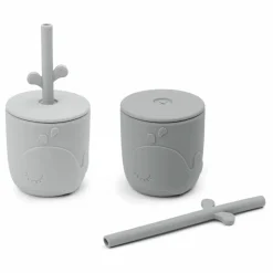 Hot Gobelet et paille Wally - Set de 2 | Tasses Et Gobelets D'Apprentissage|Premiers Repas