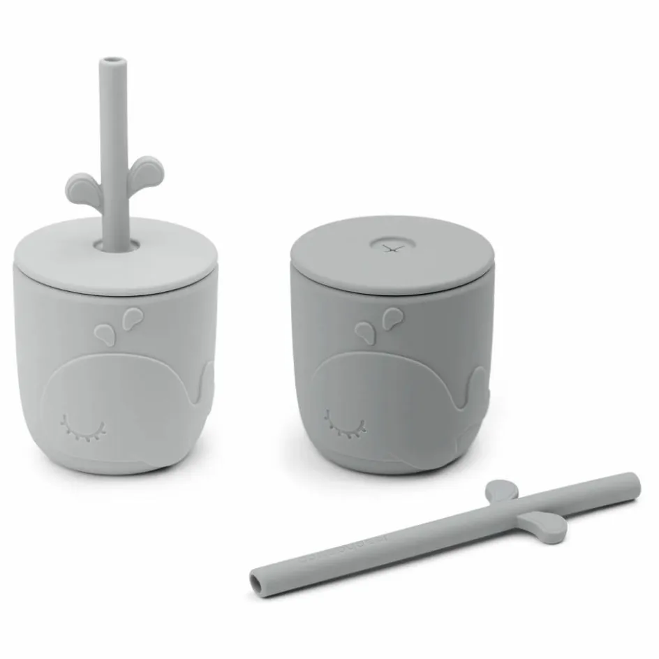 Hot Gobelet et paille Wally - Set de 2 | Tasses Et Gobelets D'Apprentissage|Premiers Repas