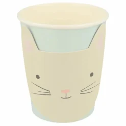 Meri Meri Gobelets Chat pastel - Set de 8|Enfant Décoration De Fête