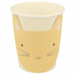 Meri Meri Gobelets Chat pastel - Set de 8|Enfant Décoration De Fête