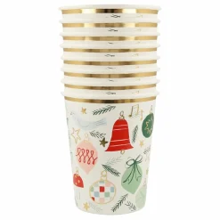 Enfant Meri Meri Décoration De Fête*Gobelets Noël - set de 8