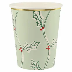 Enfant Meri Meri Décoration De Fête*Gobelets Noël motifs Block Print - set de 8