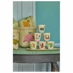 Enfant Rice Vaisselle Enfant*Gobelets Sweet Jungle - Set de 6