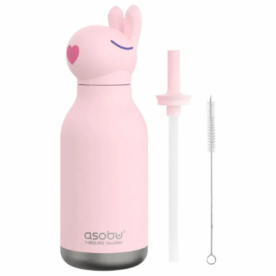 New Asobu Gourde en inox Lapin | Rose pâle
