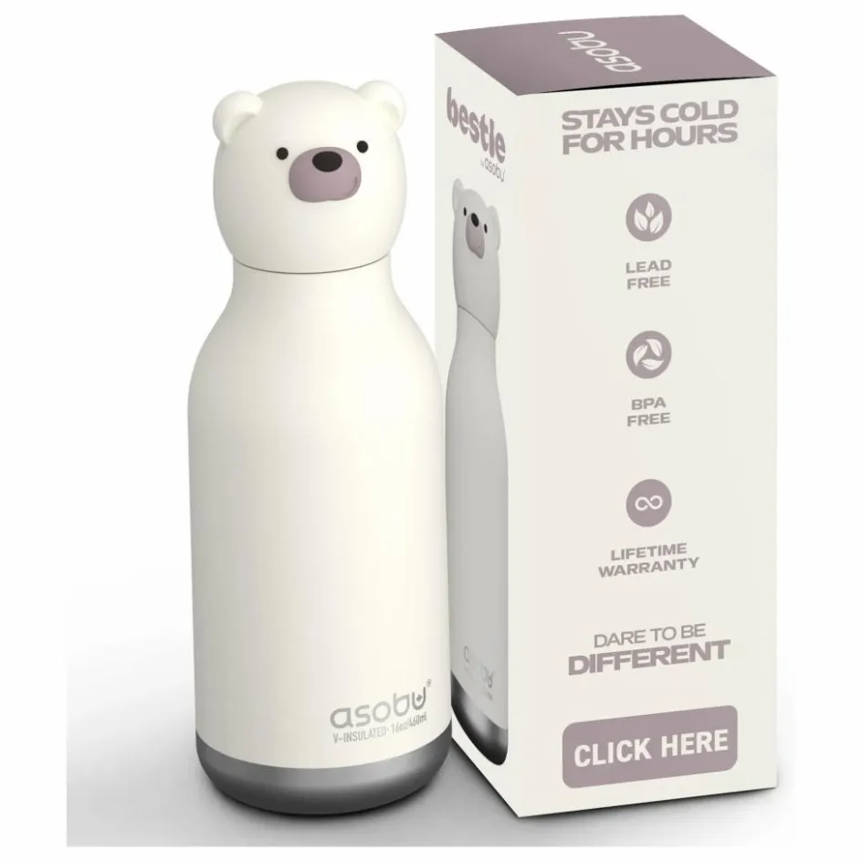 Asobu Gourde en inox Ours|Enfant Vaisselle Enfant