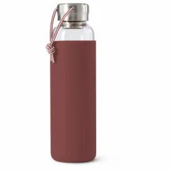 Best Black + Blum Gourde en verre borosilicate- 600 ml | Bordeaux