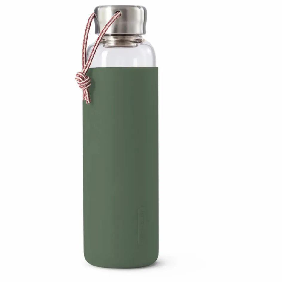 Best Black + Blum Gourde en verre borosilicate- 600 ml | Olive