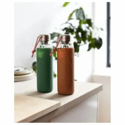 Best Black + Blum Gourde en verre borosilicate- 600 ml | Olive