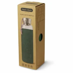 Best Black + Blum Gourde en verre borosilicate- 600 ml | Olive