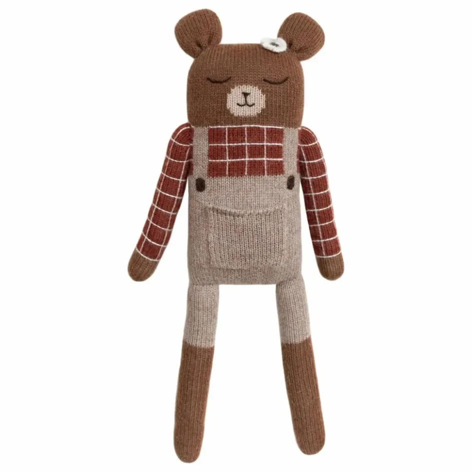 Main Sauvage Grand doudou Ourson salopette || Doudous, Peluches|Doudous Et Peluches
